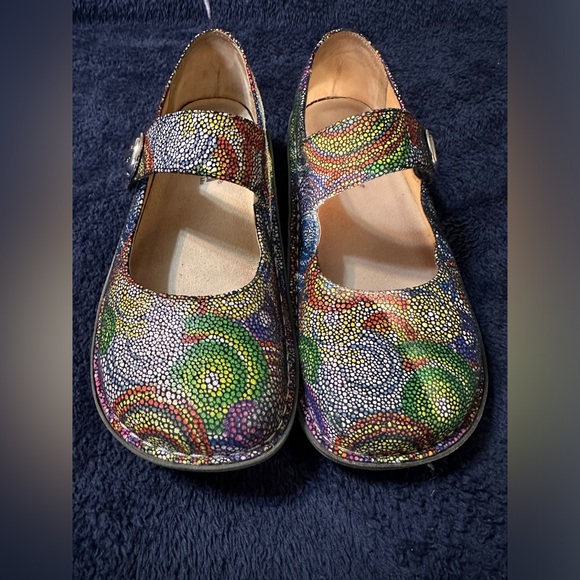 Algeria Paloma Mary Jane’s — mosaic rainbow print size 38 - Picture 2 of 5